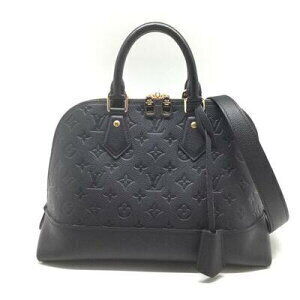 Louis Vuitton Neo Alma Bag Monogram Empreinte Leather Black Blue